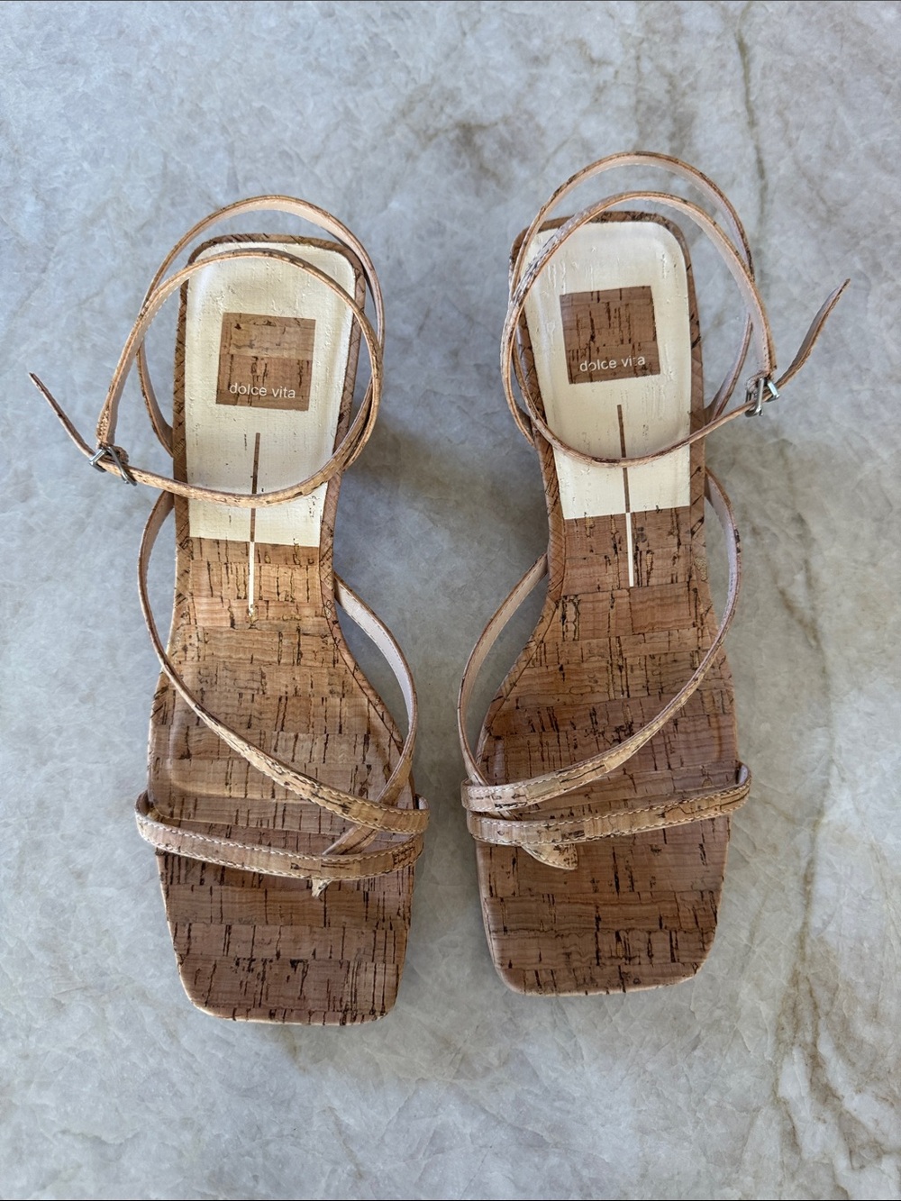 Dolce Vita Cork Ankle Sandal Size 9